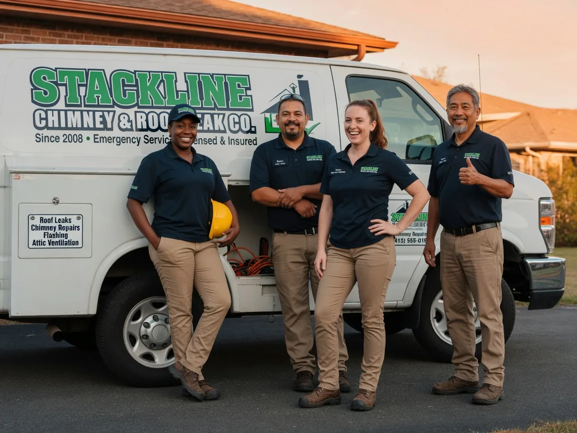 Chimney flashing repair company in Basehor, KS